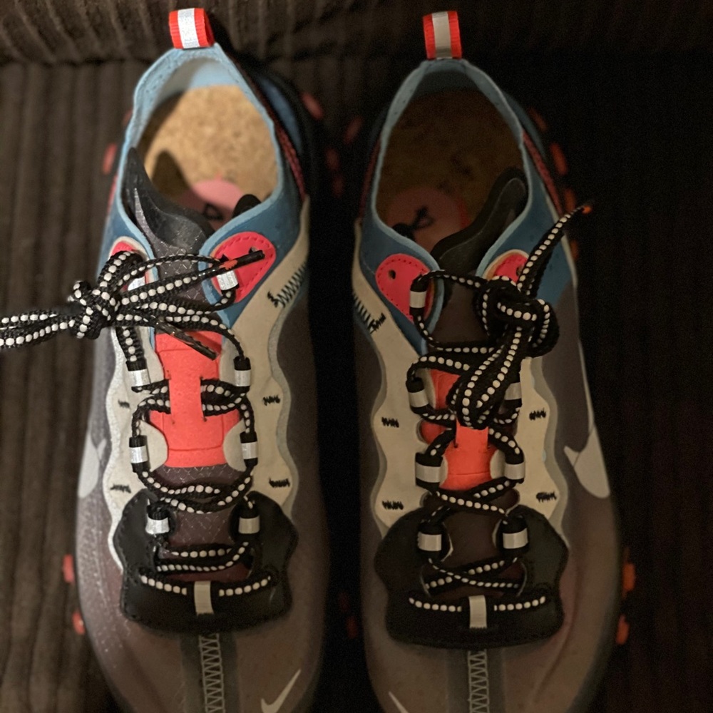 Nike React Element 87 - Blue Chill Solar Red - Picture 7 of 10